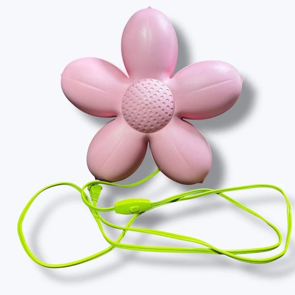 Vintage IKEA Smila Blomma Light Pink Flower Wall Lamp Night Light Hanging 14